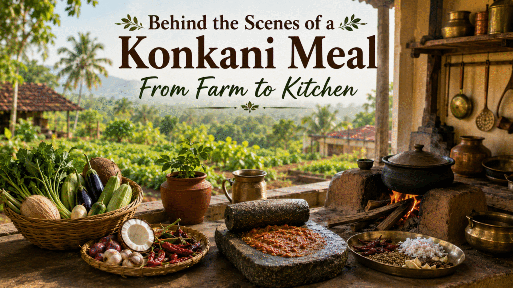 Behind the Scenes of a Konkani Meal: From Our Farm to Your Plate