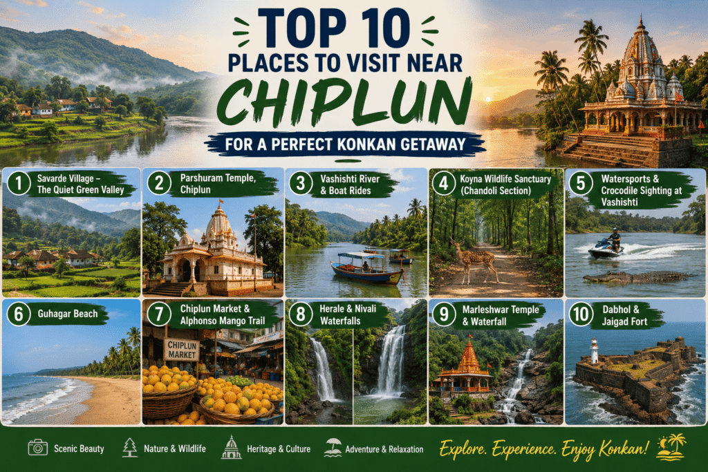 Top 10 Places to Visit Near Chiplun for a Perfect Konkan Getaway