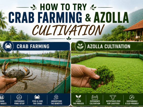 How to Try Crab Farming & Azolla Cultivation at Krushi Pandhari